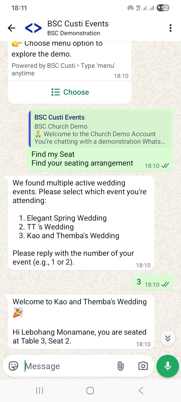 Custi Events on WhatsApp